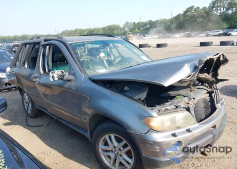 2004 BMW X5 3.0I из США, поврежденный, VIN 5UXFA135X4LU35633